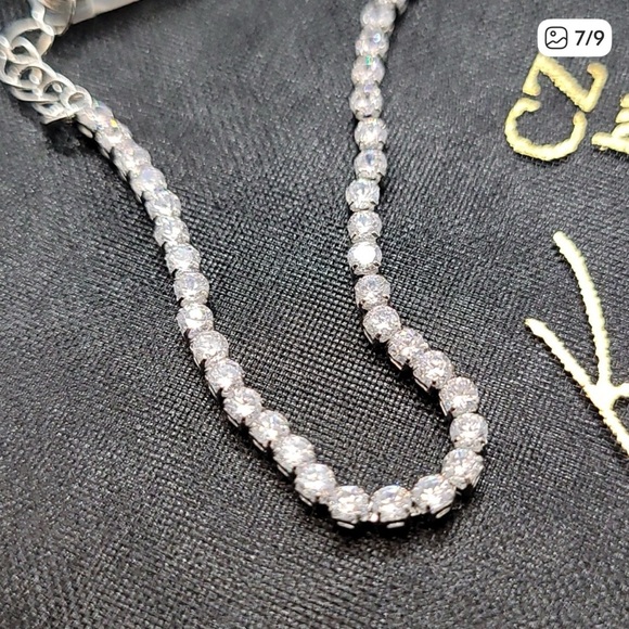 Kenneth Jay Lane Silver CZ Tennis Bracelet - Picture 7 of 7